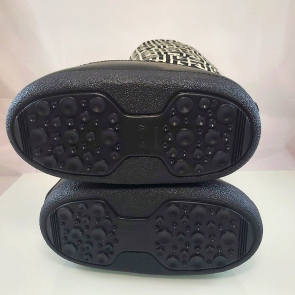 NWT$795 Balmain Monogram Logo Nylon Drawstring Ski Winter Boots Sz 5-7 - Picture 12 of 15